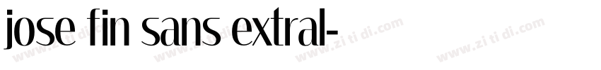 jose fin sans extral字体转换